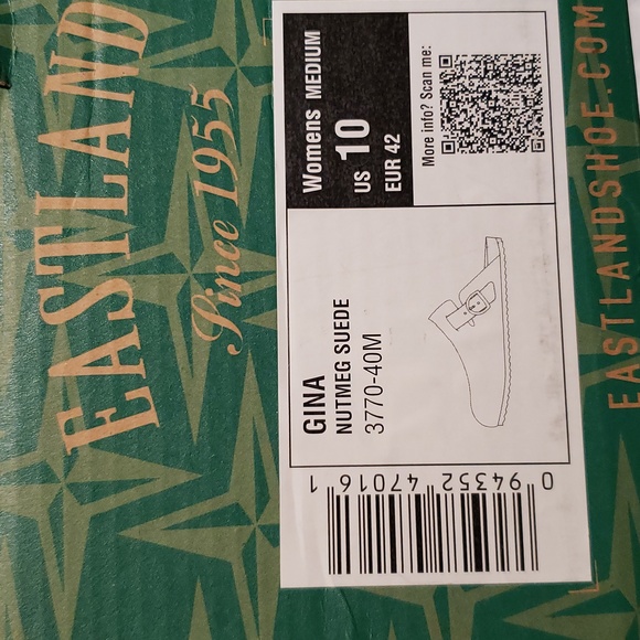 Eastland NEW Gina Clog Suede Leather Fur Lining Mule Cork Wedge Comfort Women 10 - Picture 12 of 13